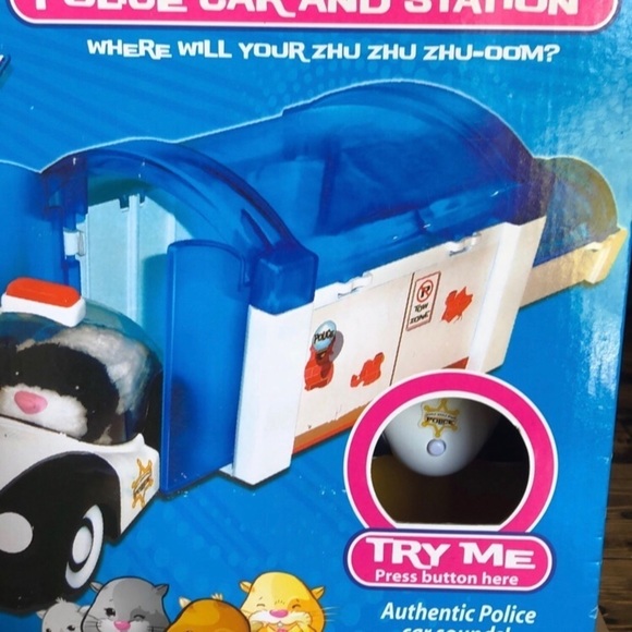 Zhuzhu Pets Police Car And Station With Authentic Car. New! - Picture 3 of 8